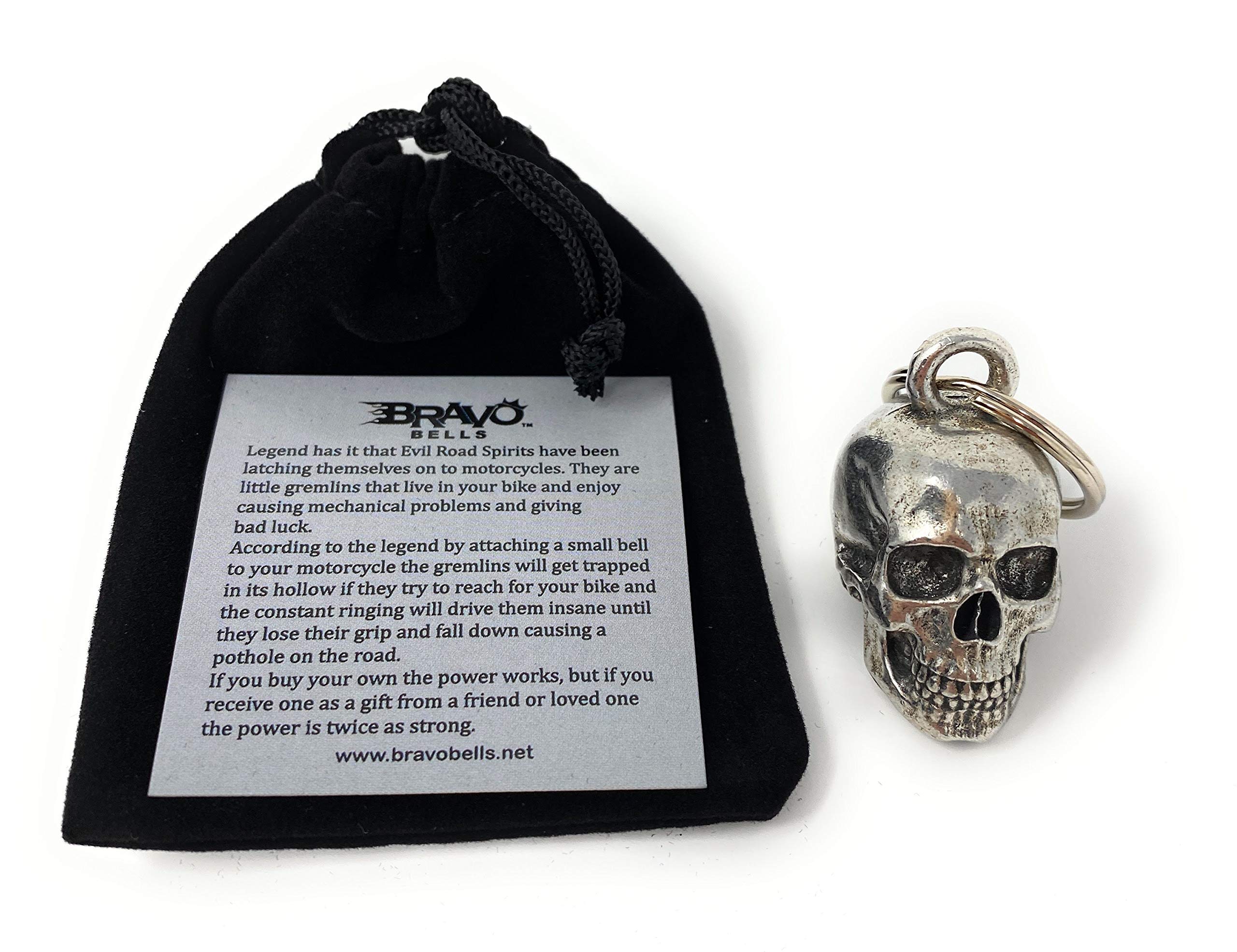 Amazon.com: Bravo Bells Skull Bell - Biker Bell Accessory or Key